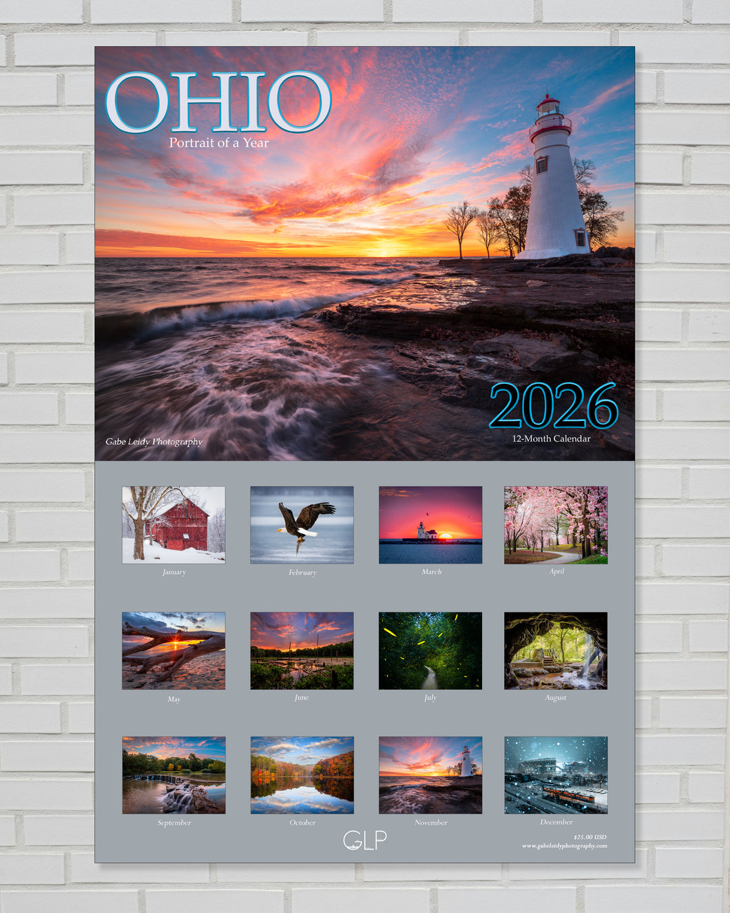 2026 'Ohio - Portrait of a Year' calendar - 12