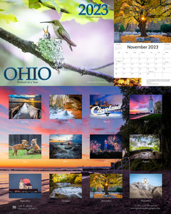 2023 'Ohio - Portrait of a Year' - 12"x9" full gloss calendar